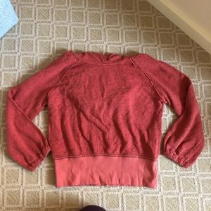 Free people orange lightweight hoodie